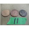 Image 2 : BAG C/W 3 ASSORTED FOREIGN COINS