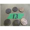 Image 2 : BAG C/W 6 ASSORTED FOREIGN COINS