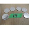 Image 1 : BAG C/W 6 ASSORTED FOREIGN COINS