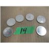 Image 2 : BAG C/W 6 ASSORTED FOREIGN COINS