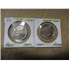 Image 1 : 2002 - 2007 PROOF CAMEO QUEEN ELIZABETH HALF DOLLARS