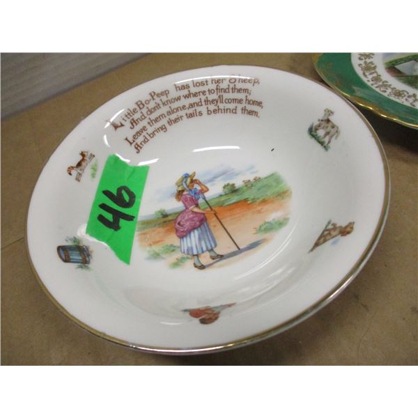 2 COLLECTABLE DISHES