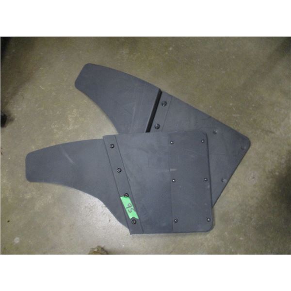 FREIGHT DAMAGE (AS IS):  SET OF LONG SAHNK MUD FLAPS