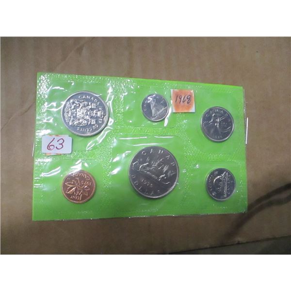 1968 PROOF CANADA MINT SEALED COIN SET
