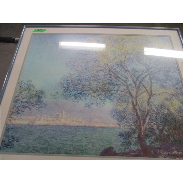 FRAMED PICTURE "TREES" (APPROX. 29" X 34")