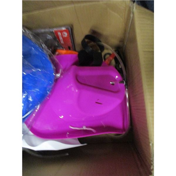 FREIGHT DAMAGE (AS IS):  BOX C/W 4 DRINKING HATS