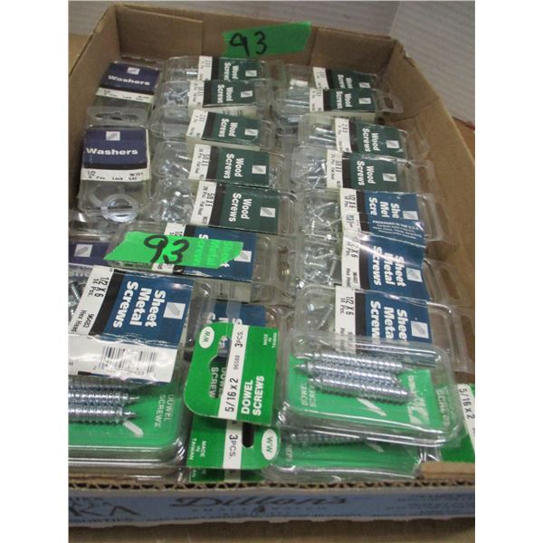FLAT C/W WOOD SCREWS (1/2" X 6")