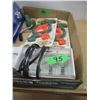Image 1 : FLAT C/W CLAMPS, BATTERY CHARGER, MISC