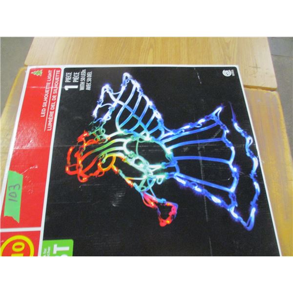 2 LED CHRISTMAS ORNAMENTS
