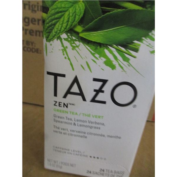 FREIGHT DAMAGE (AS IS):  BOX C/W TAZO TEA121