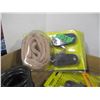 Image 1 : FREIGHT DAMAGE (AS IS):  FLAT C/W ROPE TIE DOWNS, DISCS, ETC