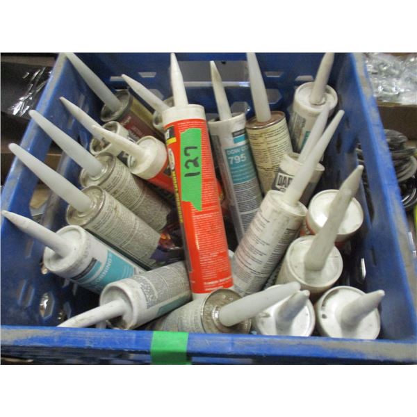FREIGHT DAMAGE (AS IS):  TOTE C/W VARIOUS CAULKING