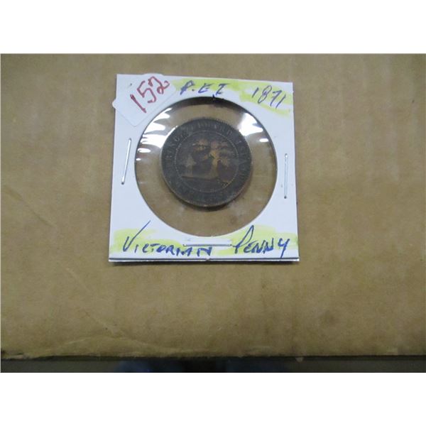 1871 VICTORIAN PRINCE EDWARD ISLAND PENNY
