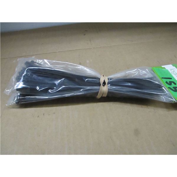 STORE CLOSE-OUT (AS IS):  60 PLASTIC TIES - 3 PACKAGES
