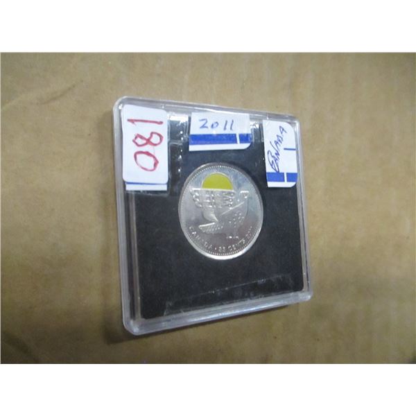 2011 BU BARN SWALLOW COLORED CANADA QUARTER
