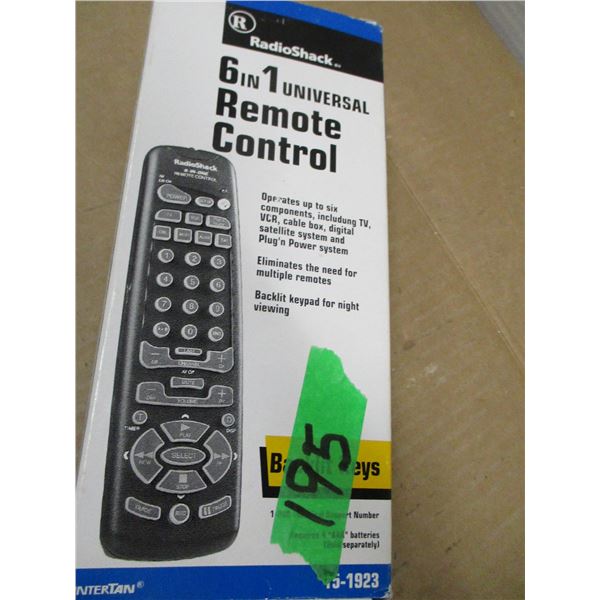 ESTATE/NEW (AS IS):  6 IN 1 REMOTE CONTROL IN ORIGINAL BOX