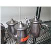Image 2 : Toastmaster 2-Slice Toaster, 3 Metal Teapots & 1 Pitcher