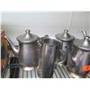 Image 3 : Toastmaster 2-Slice Toaster, 3 Metal Teapots & 1 Pitcher
