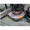 Image 3 : Multiple Metal Sauce Pots, Frying Pans, etc. (Misc Sizes) - Shelving Not Included