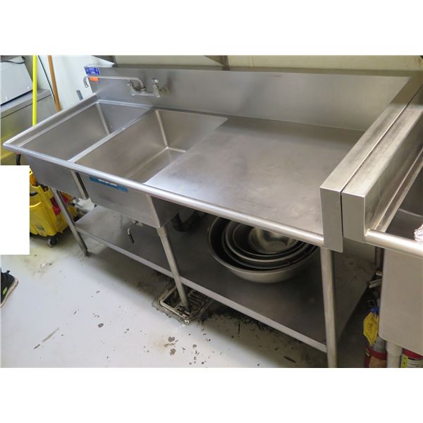 Lambertson Double-Basin Commercial Sink w/ Drainboard 78"x30"x37"H (pick up 9/18)