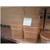 Image 2 : Contents of Shelf: Multiple Plastic Food Storage Bins w/ Some Lids (shelf not included)