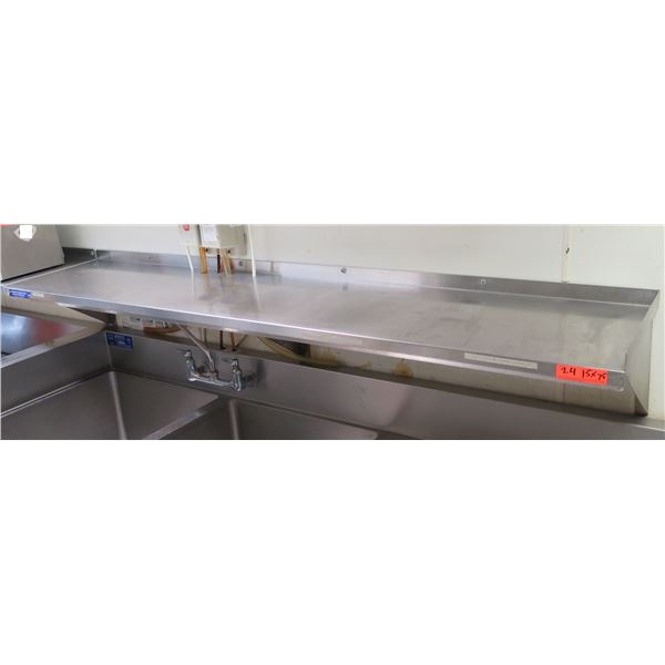 Lambertson Industries Metal Wall-Mount Shelf 75" x 15"