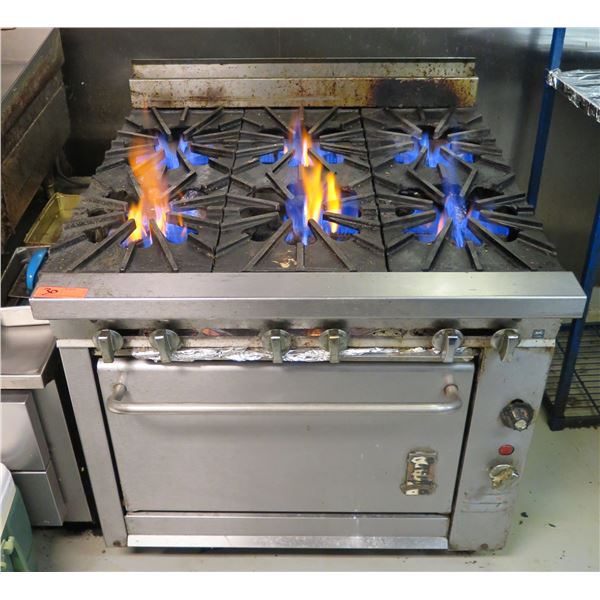 Montague 6-Burner Gas Range & Oven (pick up 9/18)