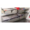 Image 1 : Qty 3 Metal Wall-Mount Shelving Units, 15" Wide, Lengths 69", 31", 24"