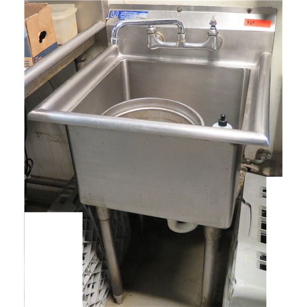 Lambertson Industries Metal Commercial Sink 21" x 21" x 36"H (contents not included)