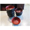 Image 2 : Qty Approx. 50 Footed Black Ramen Bowls w/ Red Center