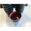 Image 2 : Qty Approx. 36 Footed Black Ramen Bowls w/ Red Center