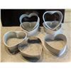 Image 1 : Qty Approx. 7 Heart-Shaped Molds 5"W