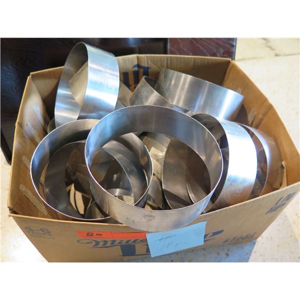 Qty Approx. 18 Round Metal Molds 6" dia