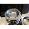 Image 2 : Qty Approx. 28 Round Metal Bowls w/ Wood Handles 7" dia