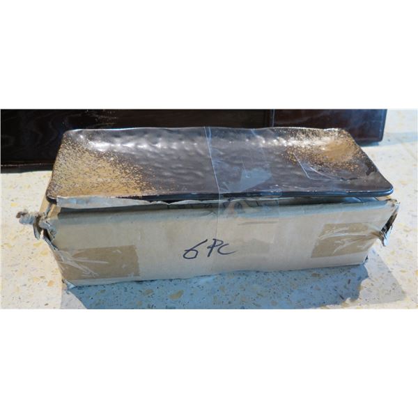 Qty Approx. 6 Rectangular Ceramic Serving Trays 10.5" L