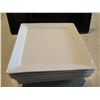 Image 2 : Qty Approx. 50 Miyako Fine Porcelain Square Plates w/ Raised Edges 12"