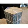 Image 3 : Qty Approx. 50 Hexagon Porcelain Plates, Marked Chibo Japan, 8" W