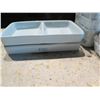 Image 3 : Qty Approx. 58 Koyo White 2-Section Rectangular Condiment Dishes 6"L