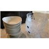 Image 1 : Multiple White Oval Porcelain Bowls & Luminarc Glass Bowls, Misc Sizes