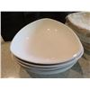 Image 2 : Qty Approx. 12 Triangular Porcelain Bowls, 10" W