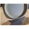 Image 3 : Qty 4 Round Glass Plates 9" Dia & Blue Leaf Design Serving Tray 9.5" W