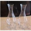 Image 1 : Qty 4 Clear Glass Wine Decanters 10"H