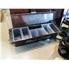 Image 2 : Titos Condiment Bar & 2 Black Wine Bottle Display Holders