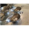Image 2 : Qty 6 Metal Gravy Boats w/ Some Spoons, Misc Sizes
