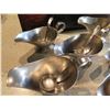 Image 3 : Qty 6 Metal Gravy Boats w/ Some Spoons, Misc Sizes