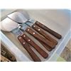 Image 8 : Multiple Cambro Round Serving Trays 14" dia, Metal Spatulas, etc