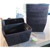 Image 1 : Multiple Black Baskets w/ Side Handles 14" x 10"