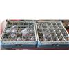Image 1 : Qty 2 Dishwasher Racks w/ Multiple Beverage Glasses