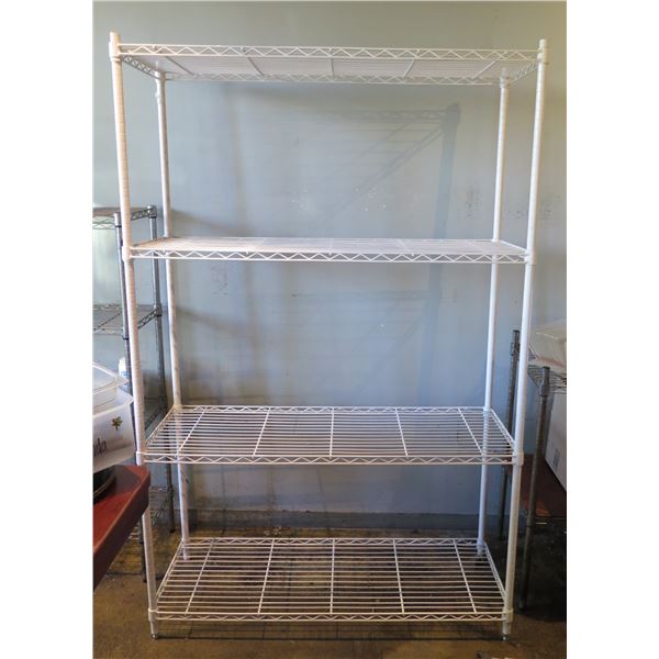 Metal 4-Tier Wire Shelving Unit 47” x 18” x 73” H