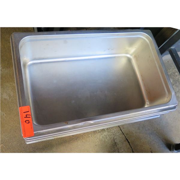 Multiple Metal Food Warming Containers 21"L